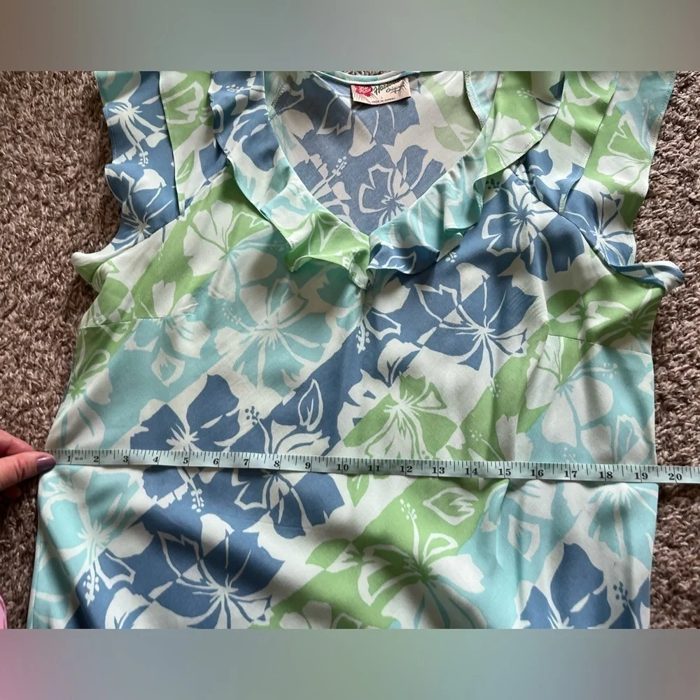 Vintage Hilo Hattie Floral Dress Large - Picture 13 of 15